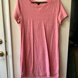 Gap Large Tshirt Dress Heathered Red/Pink